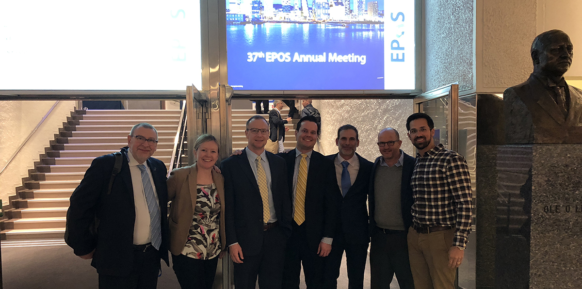 Current and former orthopedic staff at the 2018 EPOS meeting.