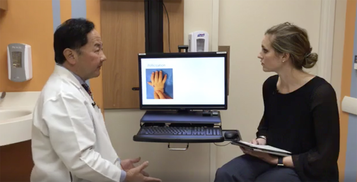 Dr. Oishi discusses the most common hand conditions treated at the hospital on Facebook live.