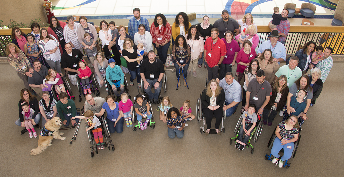 HSP attendees come together for a photo at the hospital. 