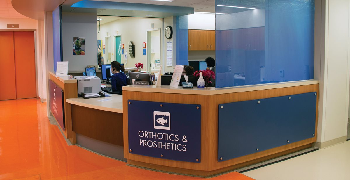 Updates to Orthotics and Prosthetics nursing station at Texas Scottish Rite Hospital for Children